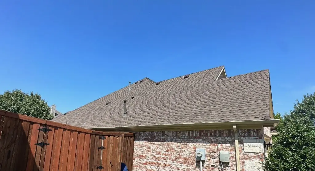 Completed roof replacement project in Aztec